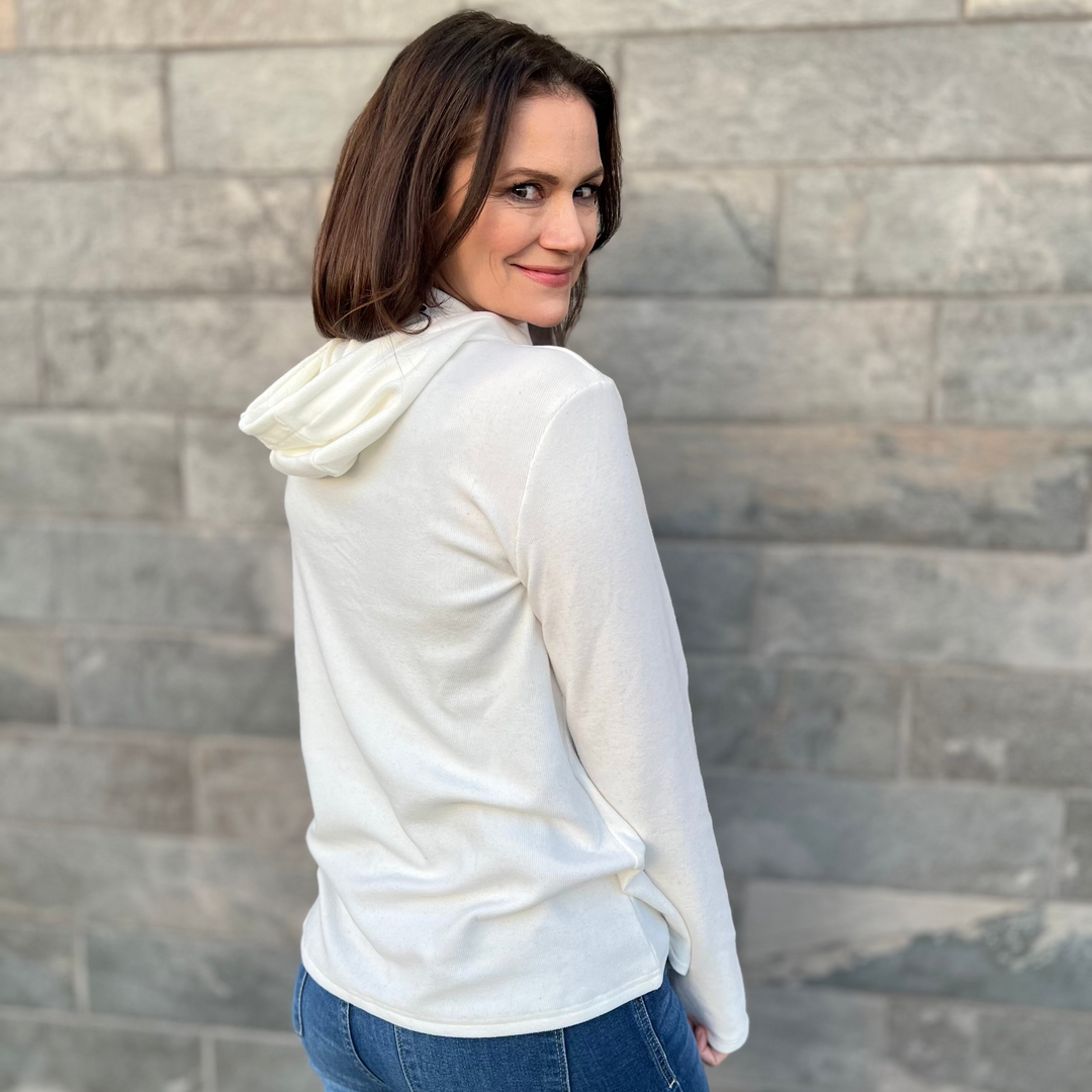 Lightweight Ribbed Hoodie