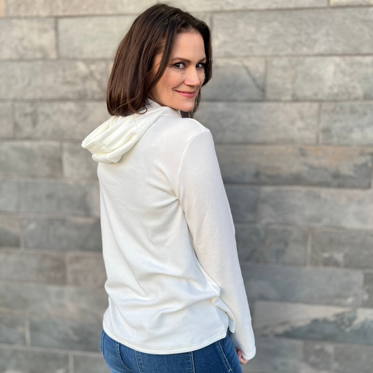 Lightweight Ribbed Hoodie