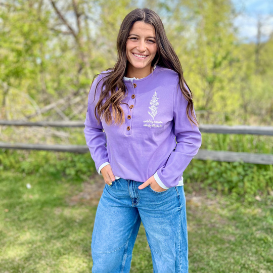 Wild By Nature Double-Layer Henley