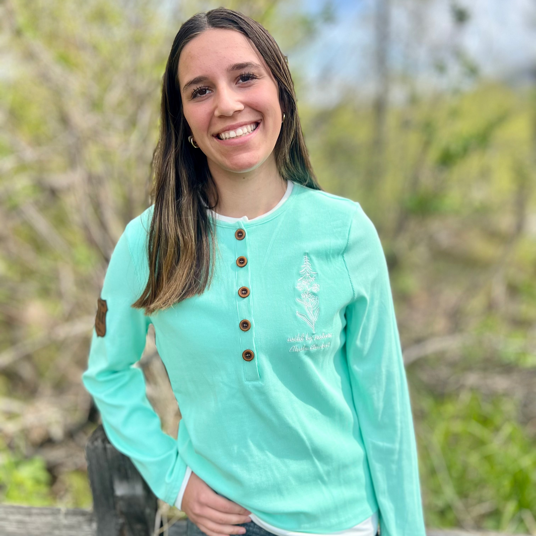 Wild By Nature Double-Layer Henley