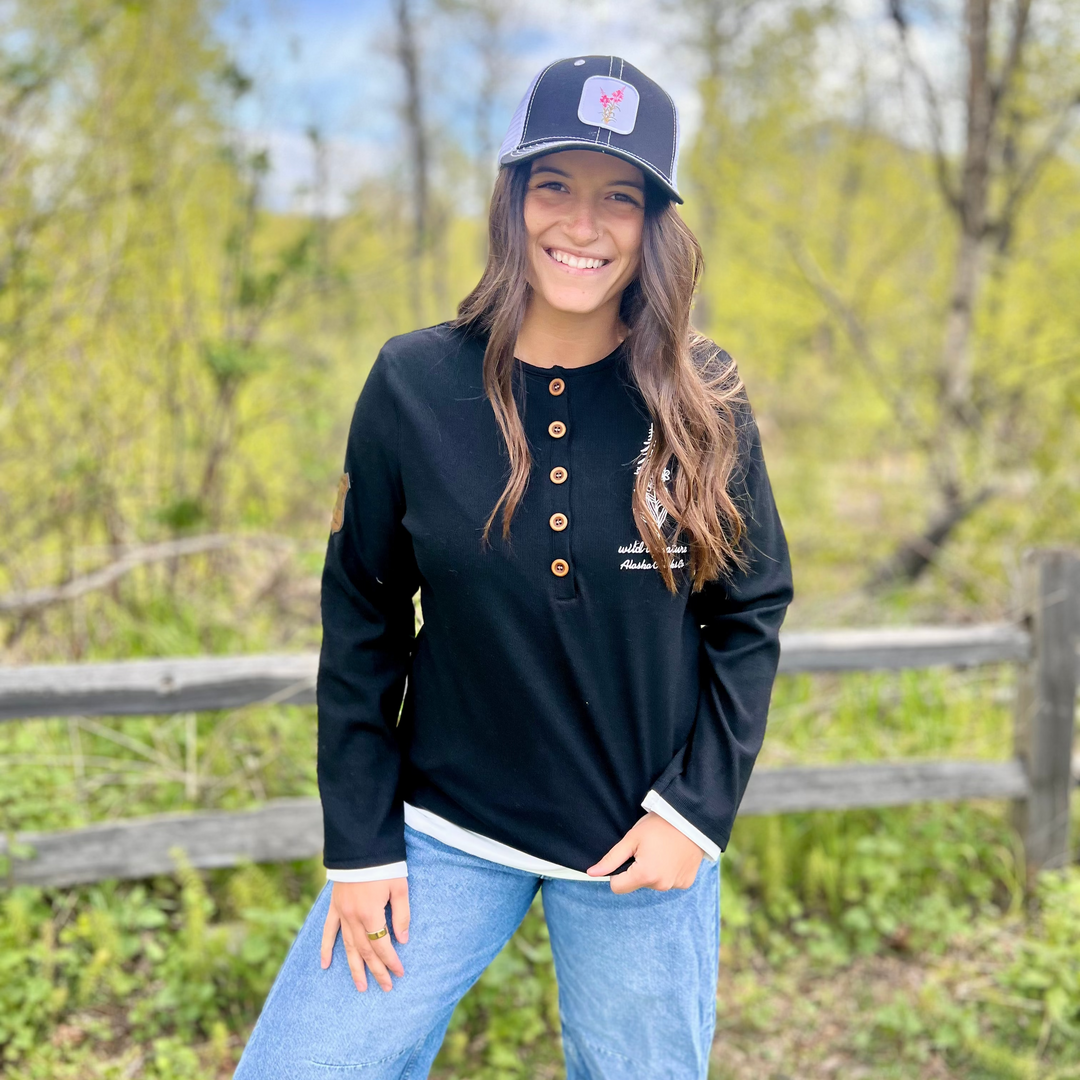 Wild By Nature Double-Layer Henley