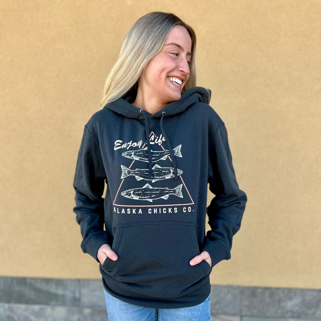 Enjoy Life Salmon Hoodie