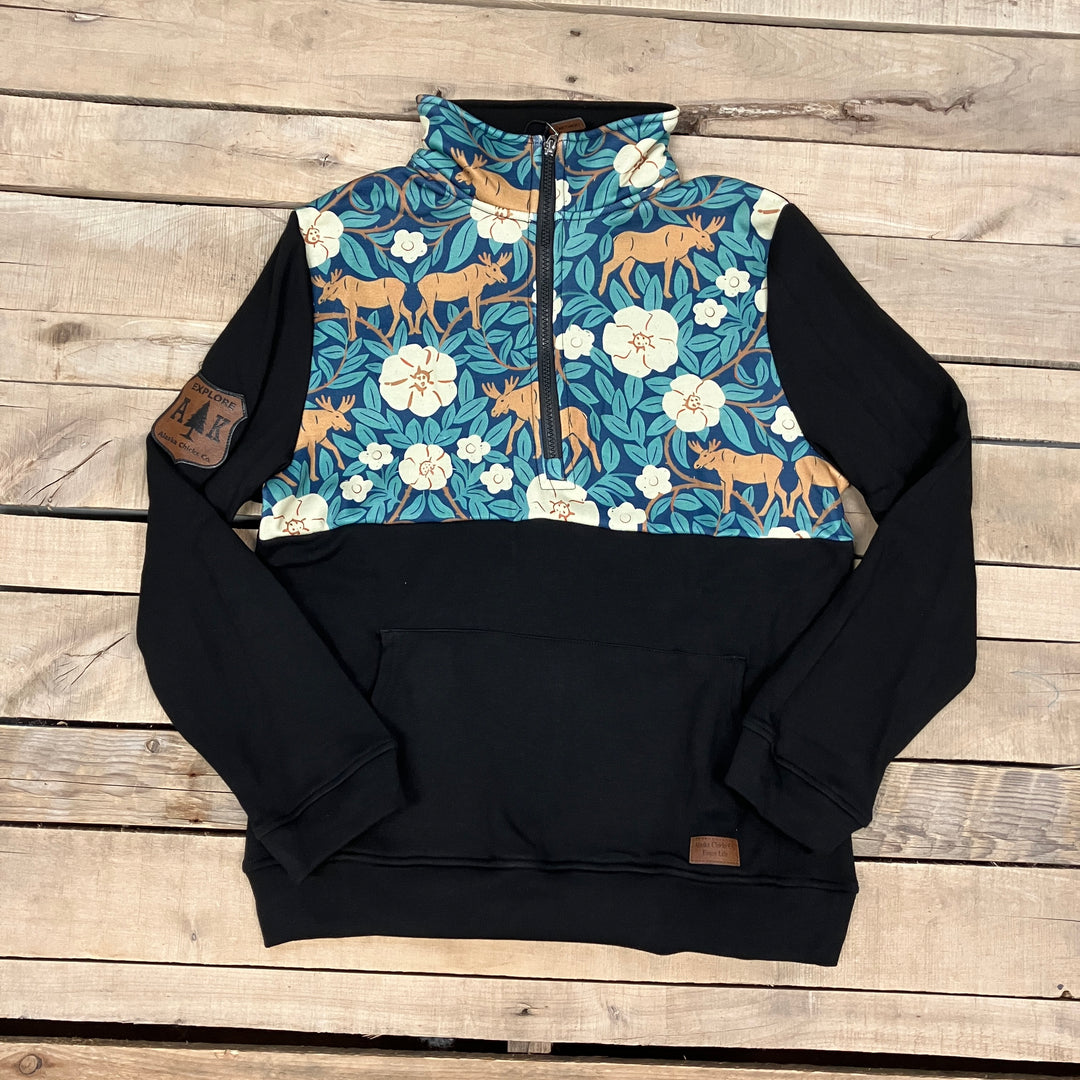Printed Quarter Zip Pullover
