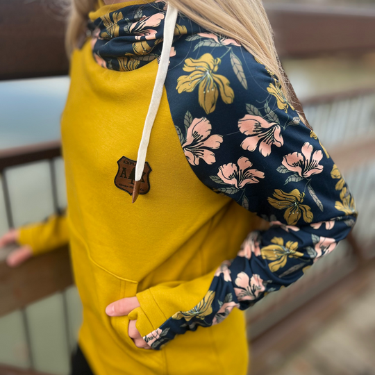 Wild Geranium Sleeve Hoodie