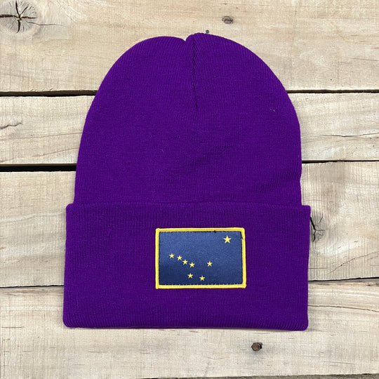 Alaska Flag Patch Beanie