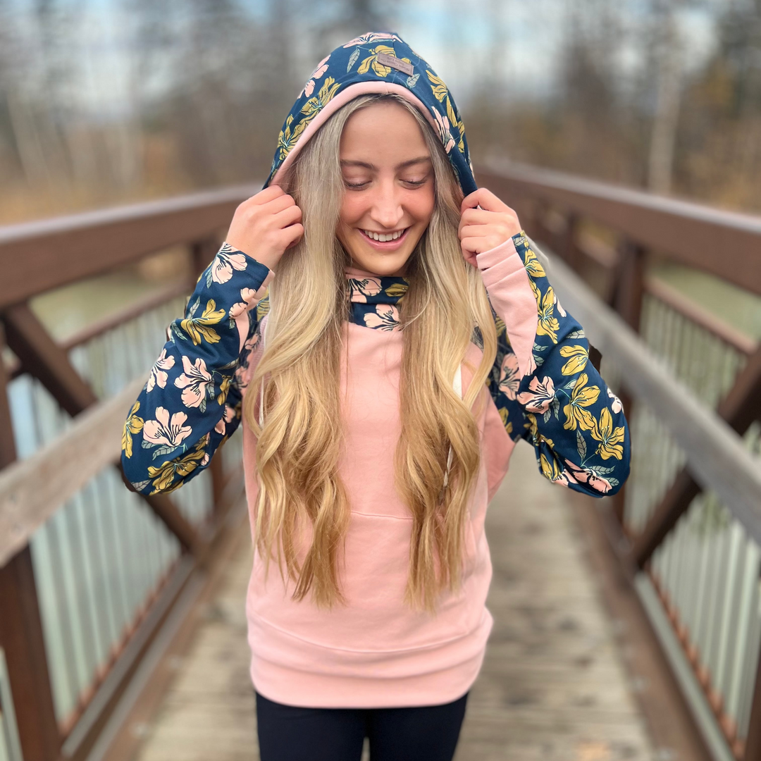 Wild Geranium Sleeve Hoodie
