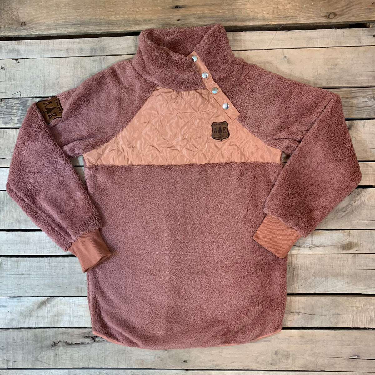 Sherpa Style Fuzzy Pullover – Alaska Chicks Co
