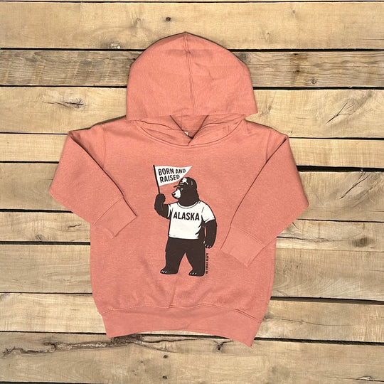 Kid's Alaska Born and Raised Hoodie