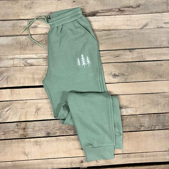 Embroidered Three Tree Sweatpants