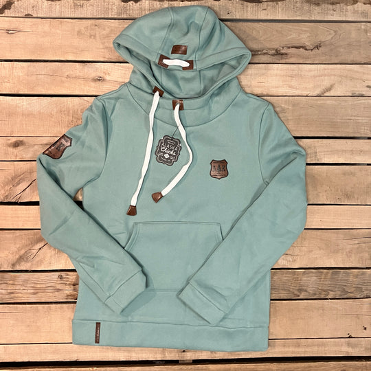 Lazy Mountain Leather Patch Hoodie