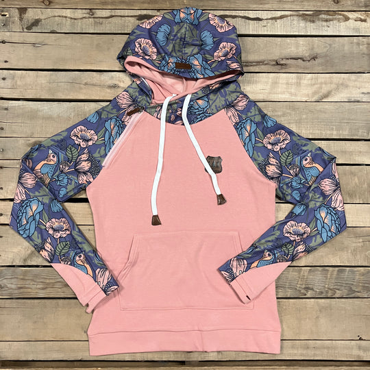 Blooming Bird Sleeve Hoodie