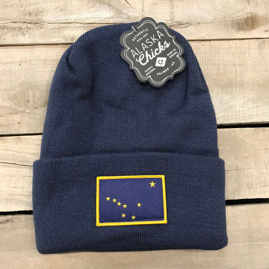 Alaska Flag Patch Beanie