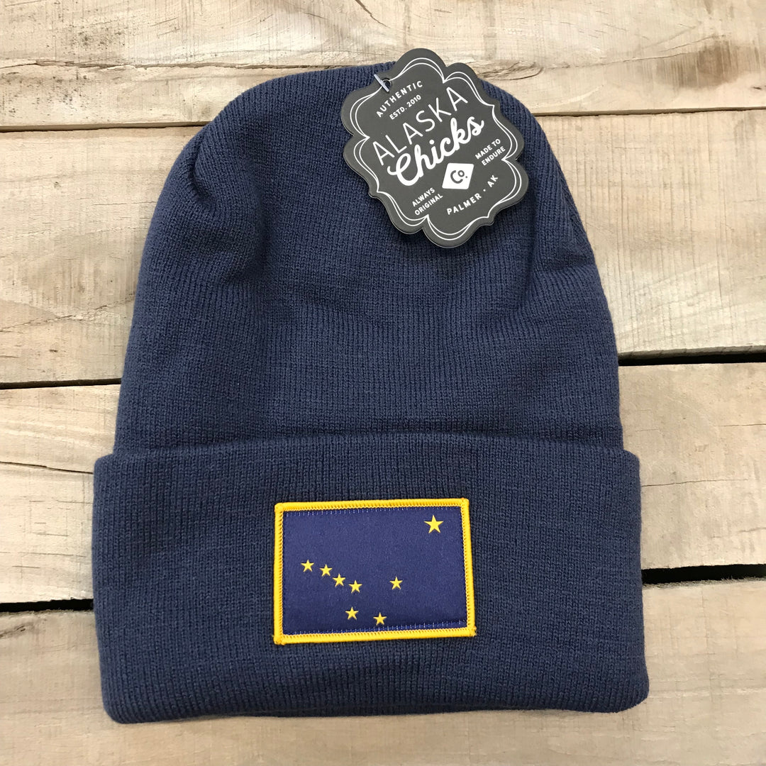 Alaska Flag Patch Beanie