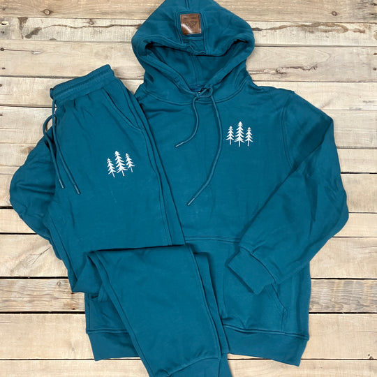 Embroidered Three Tree Hoodie