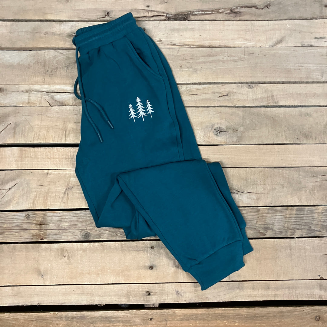Embroidered Three Tree Sweatpants