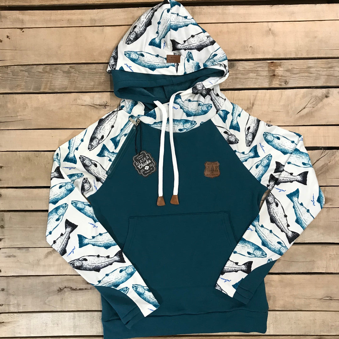 Wholesale: Salmon Sleeve Hoodie