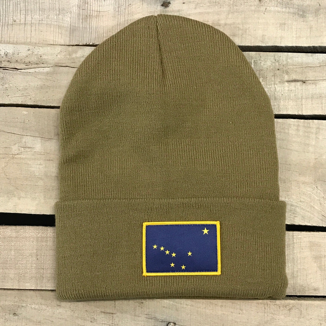 Alaska Flag Patch Beanie
