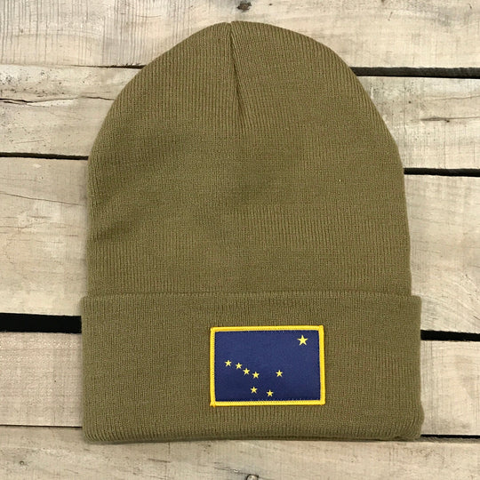 Alaska Flag Patch Beanie