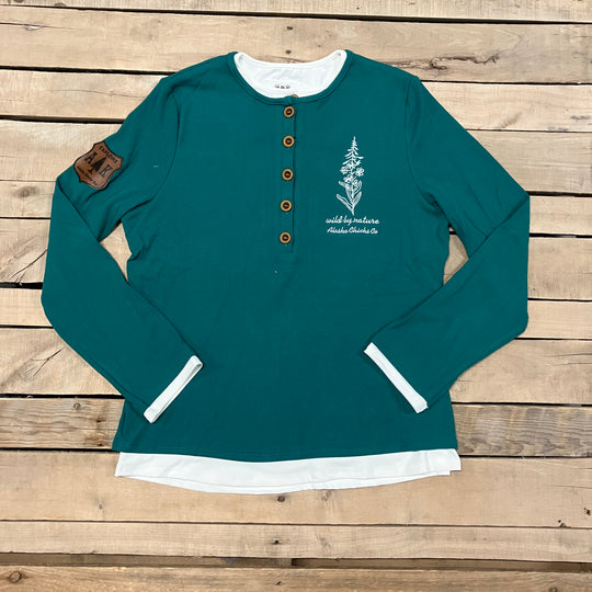 Wild By Nature Double-Layer Henley