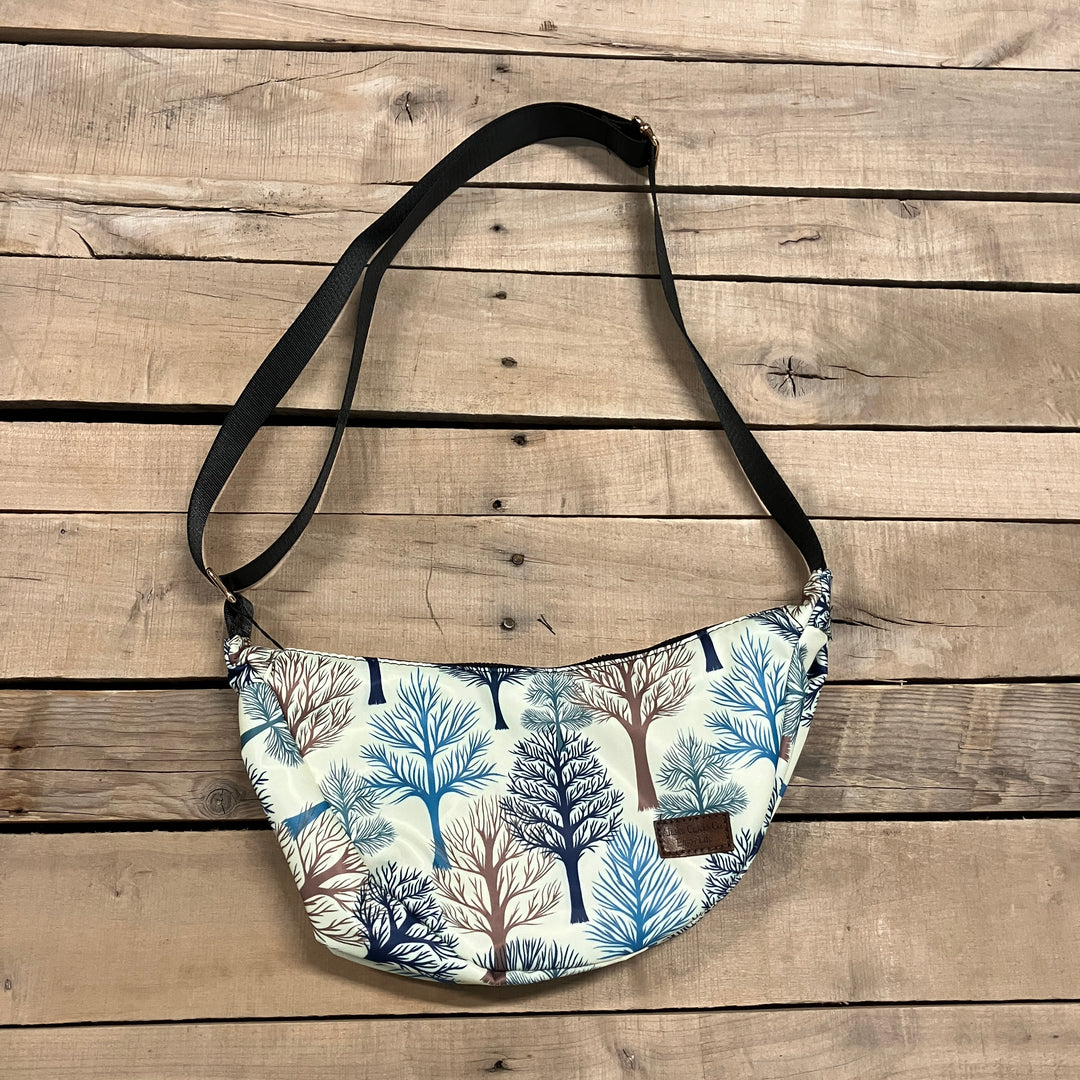 Printed Crescent Bag