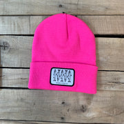 Salmon Sketch Beanie - Black Fish With White Patch