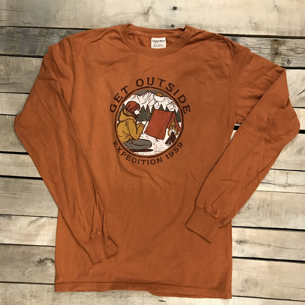 Get Outside Men's Long Sleeve T-Shirt - Clearance