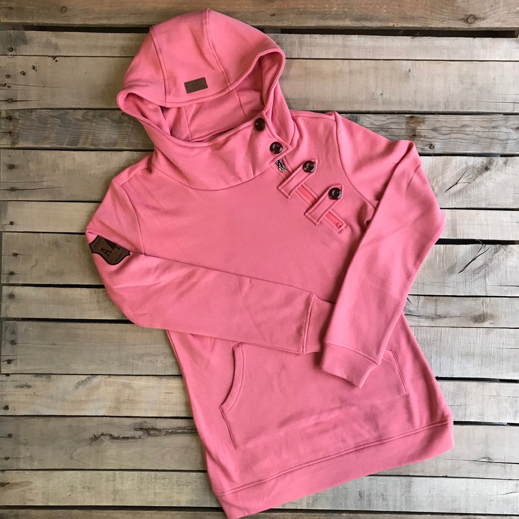 copy of Ladies hoodie with zipper Barrsa Snop Grey/Pink