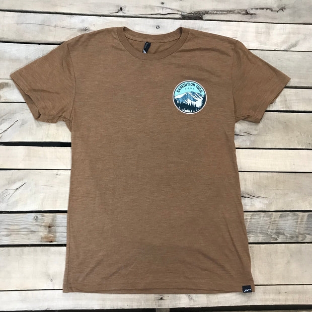 Men's Circle Snowy Mountain T-Shirt