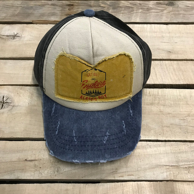 Boy's Distressed Trucker Hat