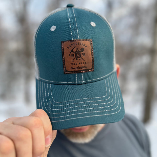 Expedition Leather Patch Trucker Hats – Alaska Chicks Co
