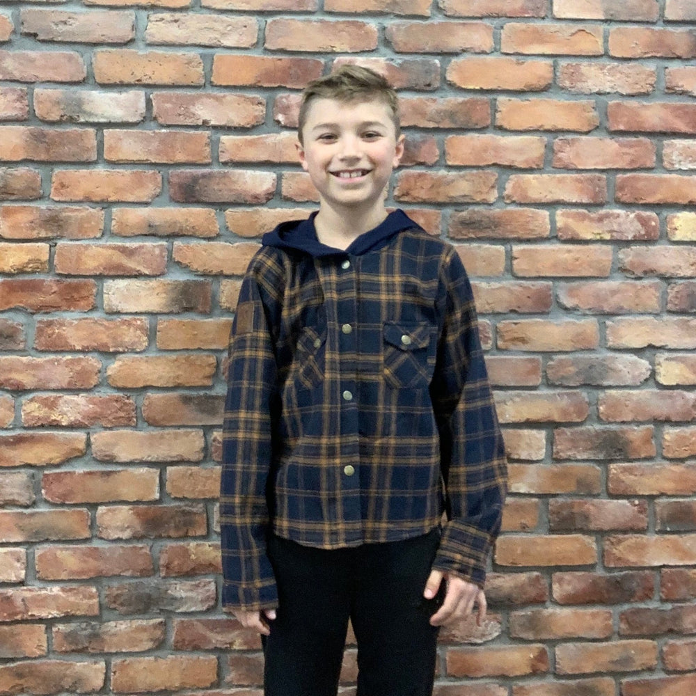 Boy's Matching Plaid Jacket