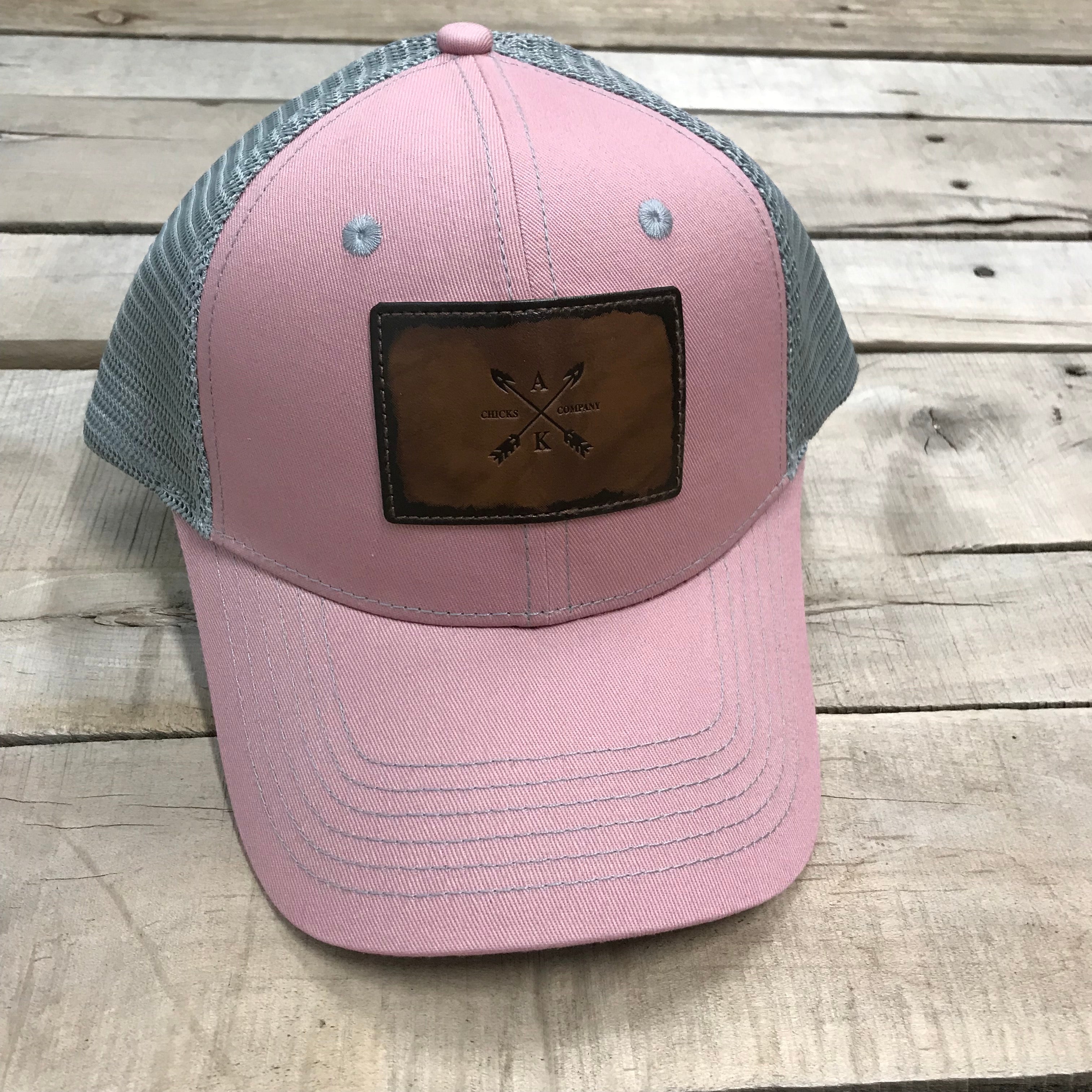 Crossed Arrow Leather Patch - Trucker Hat – Alaska Chicks Co