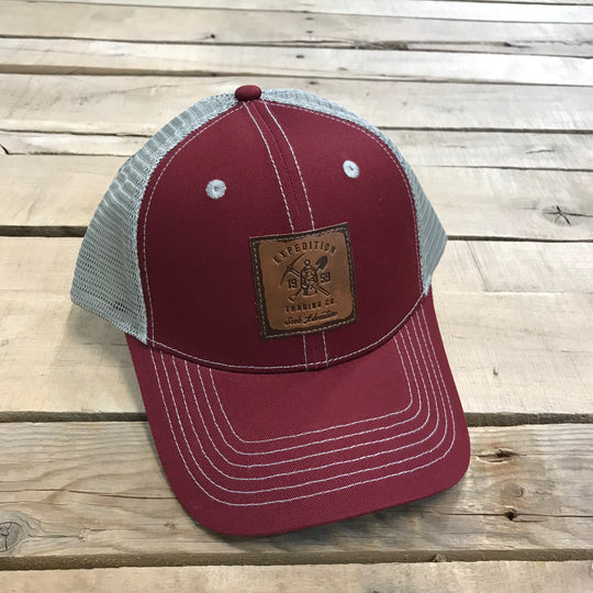 Expedition Leather Patch Trucker Hats