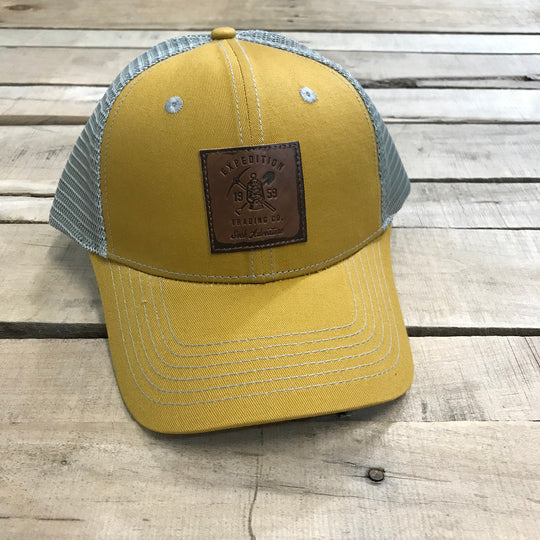 Expedition Leather Patch Trucker Hats