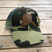 Alaska Leather Patch Trucker Hat