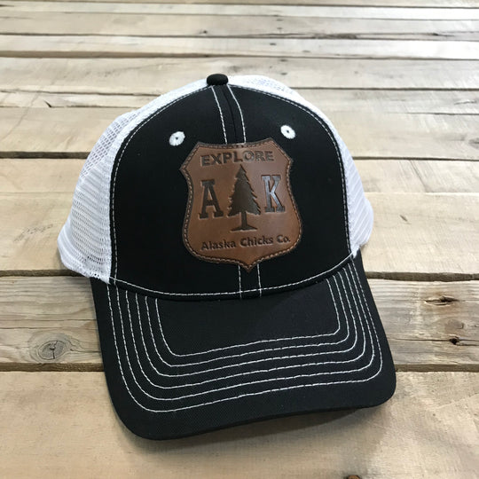 Explore AK Shield Patch Trucker Hat