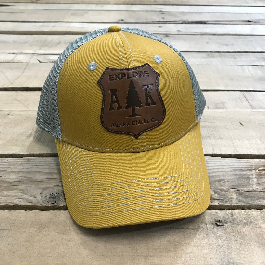 Explore AK Shield Patch Trucker Hat