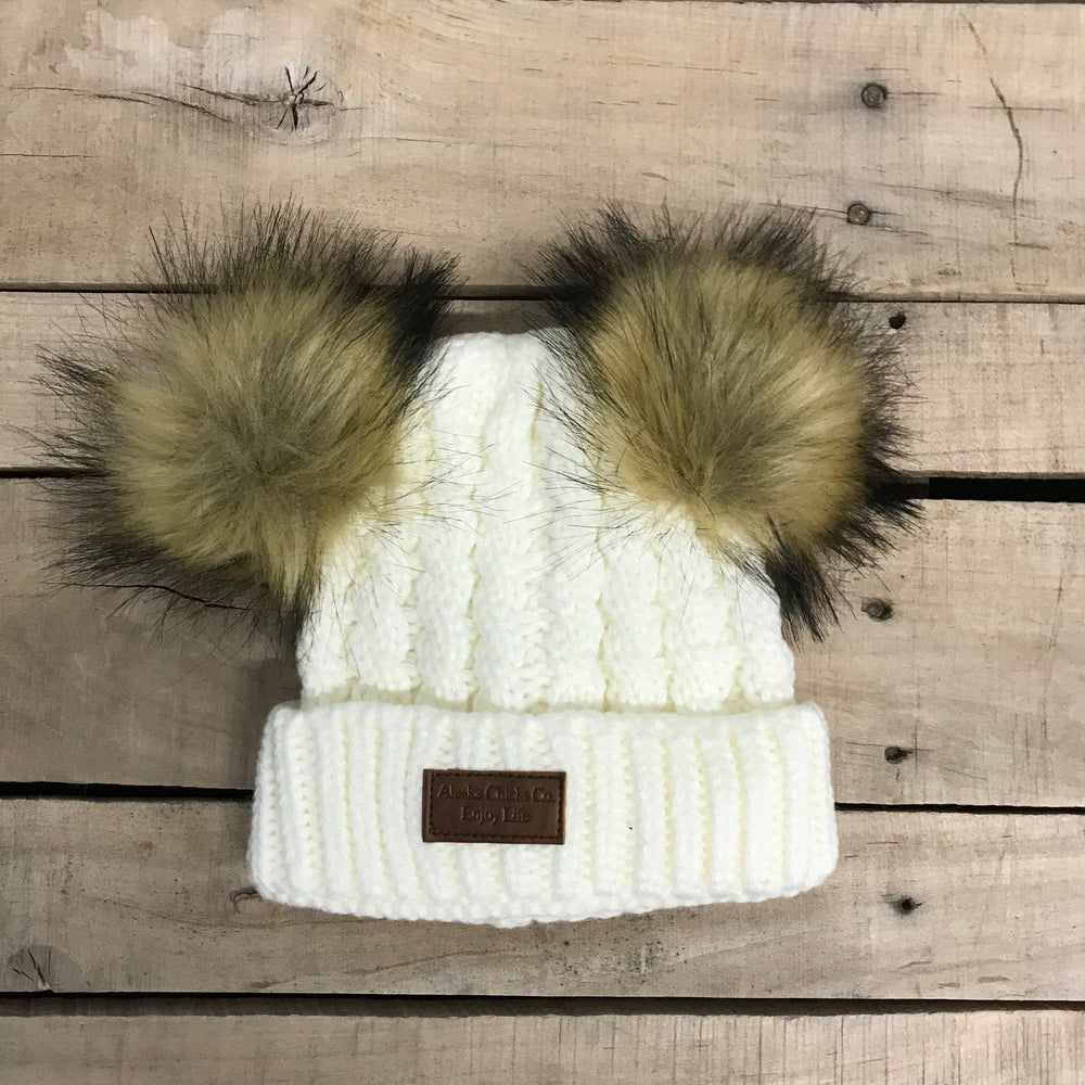 Girl's Alaska Chicks Double Pom Hat