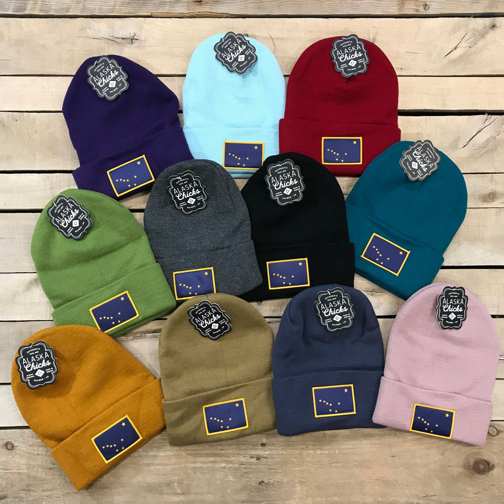 Alaska Flag Patch Beanie