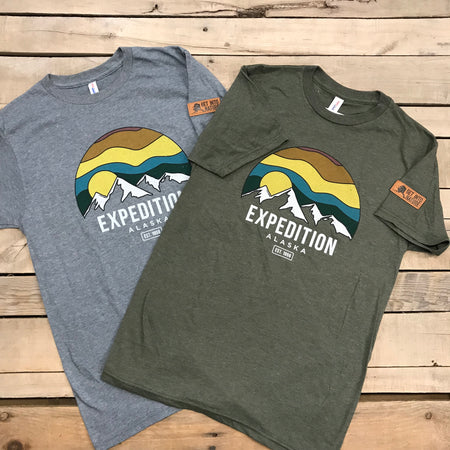 Men's Original Expedition Mountain T-Shirt With Leather Patch