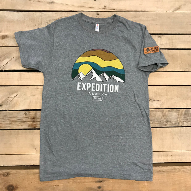 Men's Original Expedition Mountain T-Shirt With Leather Patch