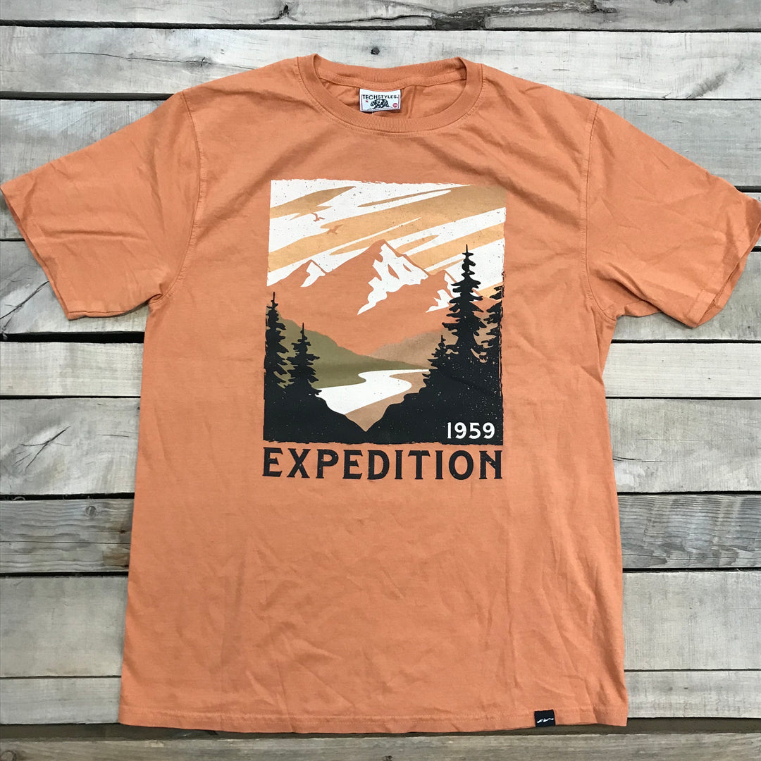 Expedition Mountain River Scene T-Shirt