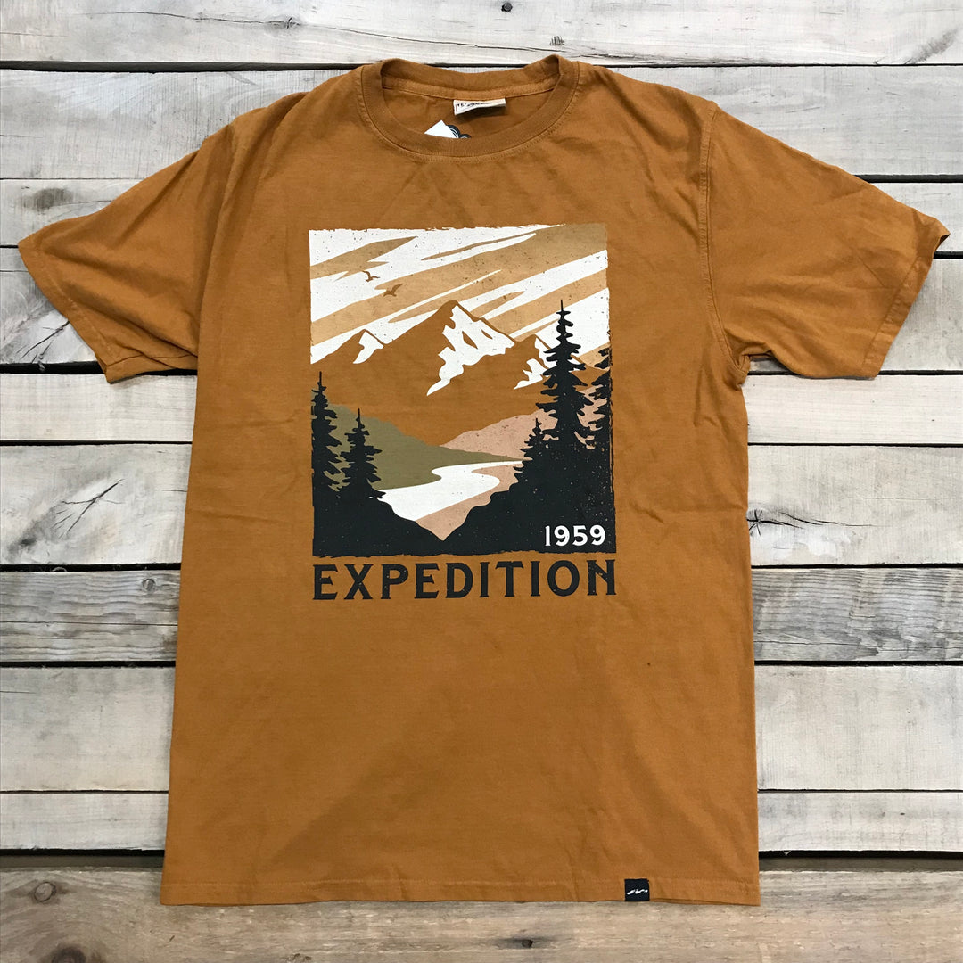 Expedition Mountain River Scene T-Shirt