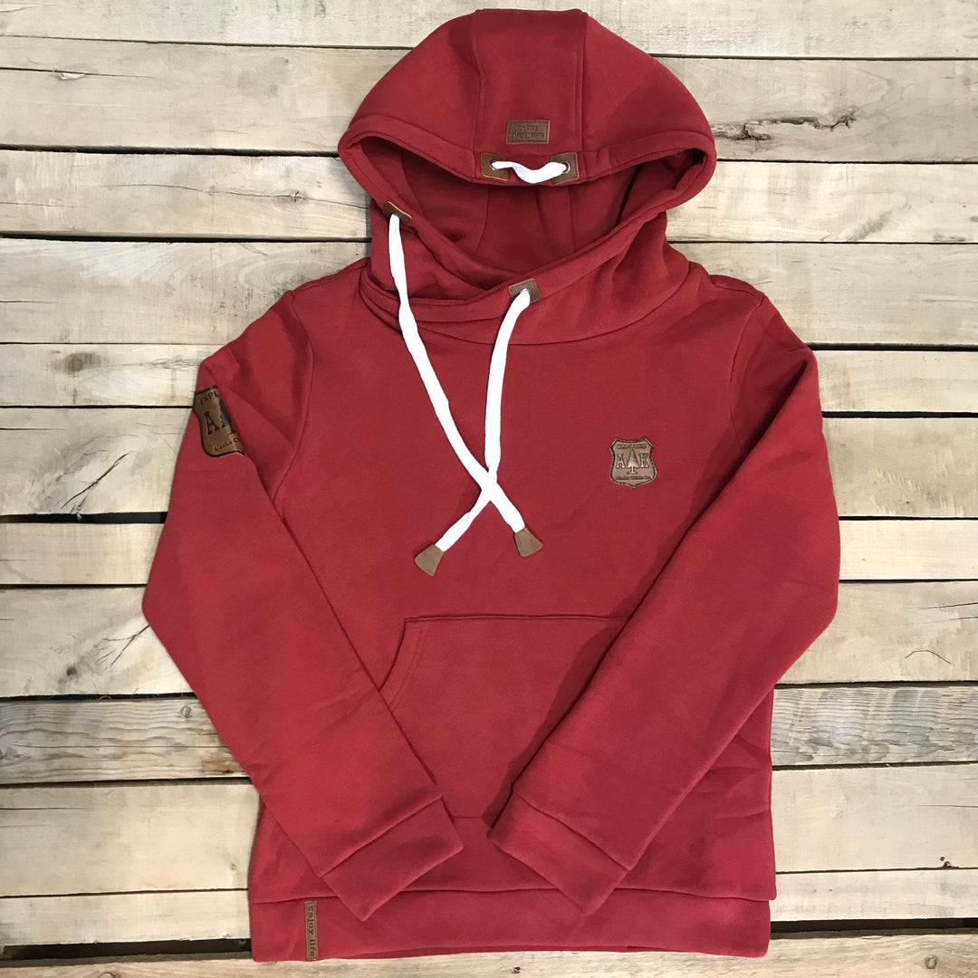 Lazy Mountain Leather Patch Hoodie