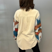 Geometric Fleece Shirt