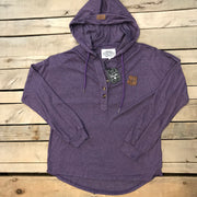 Long Sleeve T-shirt Hoodie With Buttons