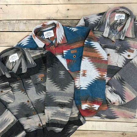 Geometric Aztec Shacket- Cleareance 2XL and 3XL only